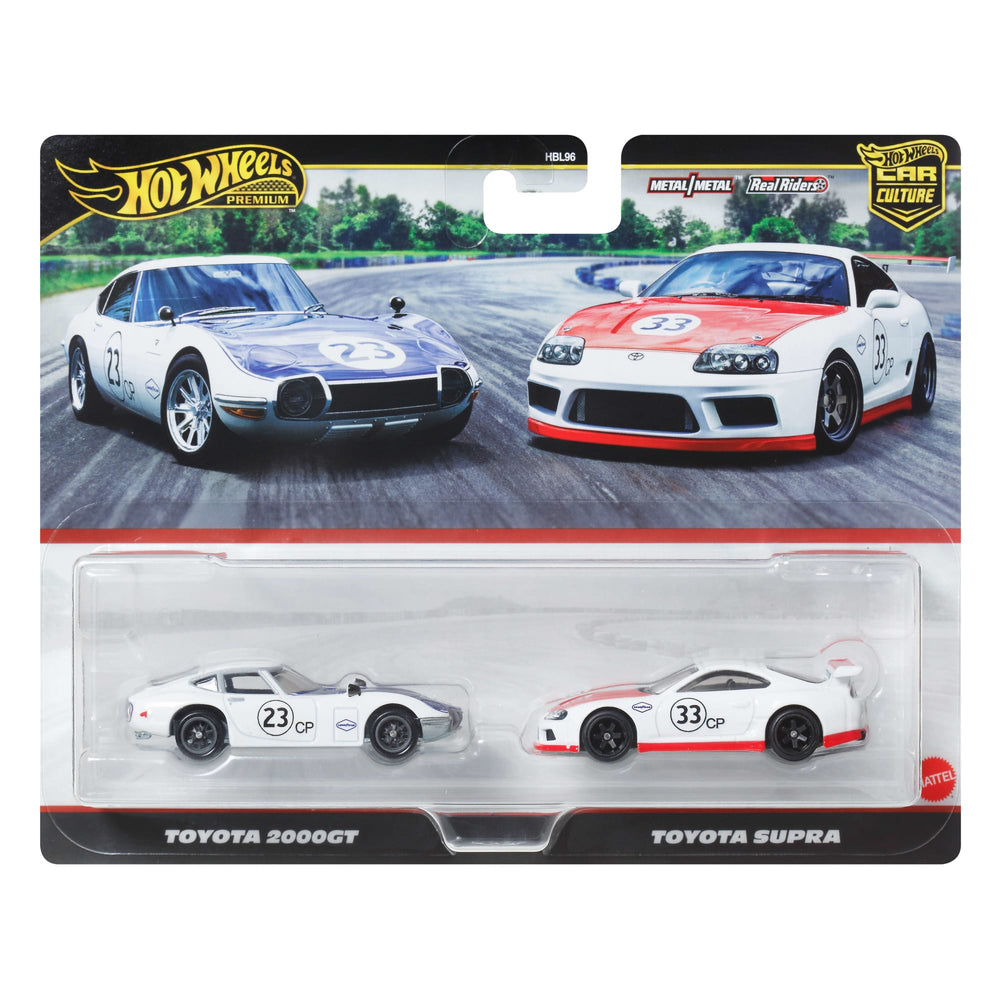 Hot Wheels Premium Car Culture 2-Pack Toyota 2000GT & Toyota Supra