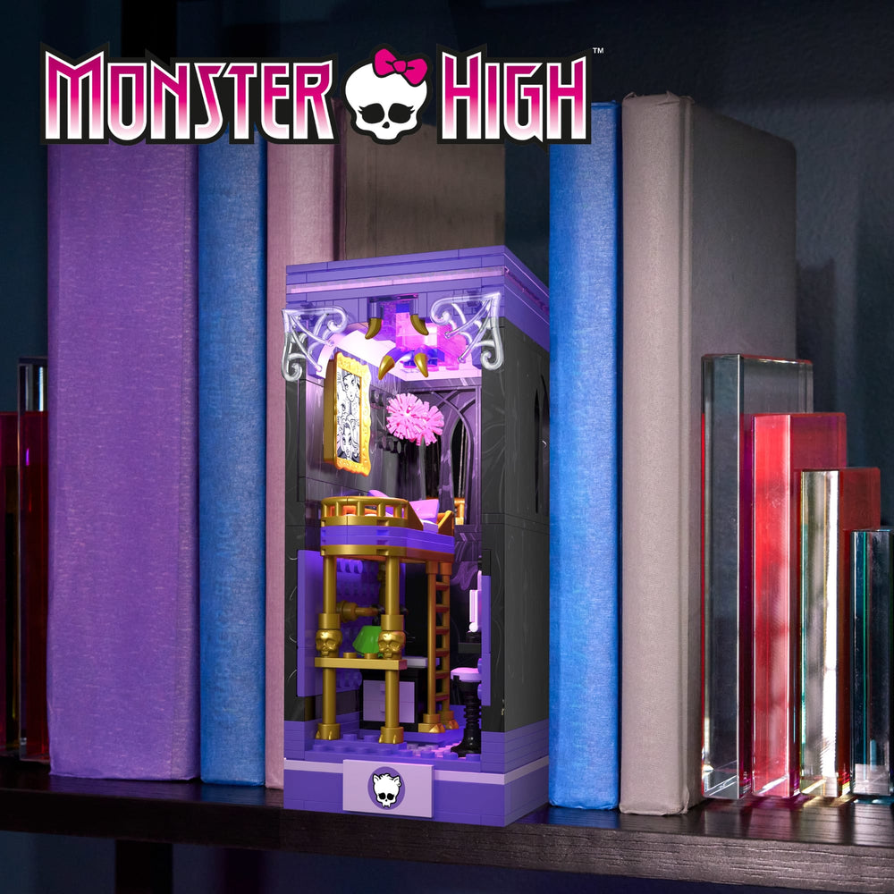 MEGA Monster High Clawdeen's Boo-k Den Building Toy Kits | Mattel Creations