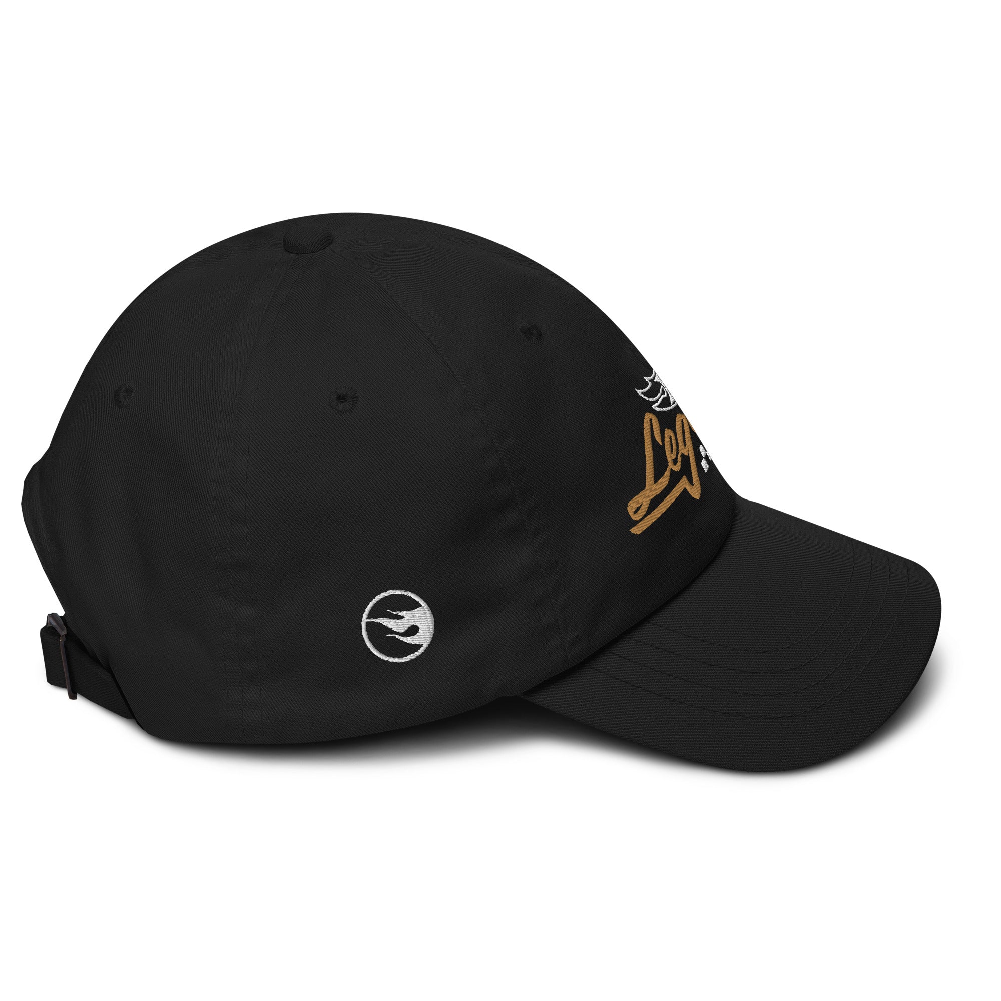 Califari Che Bear Racer Dad Hat - Black & Red Adjustable Baseball Cap, 100% Cotton