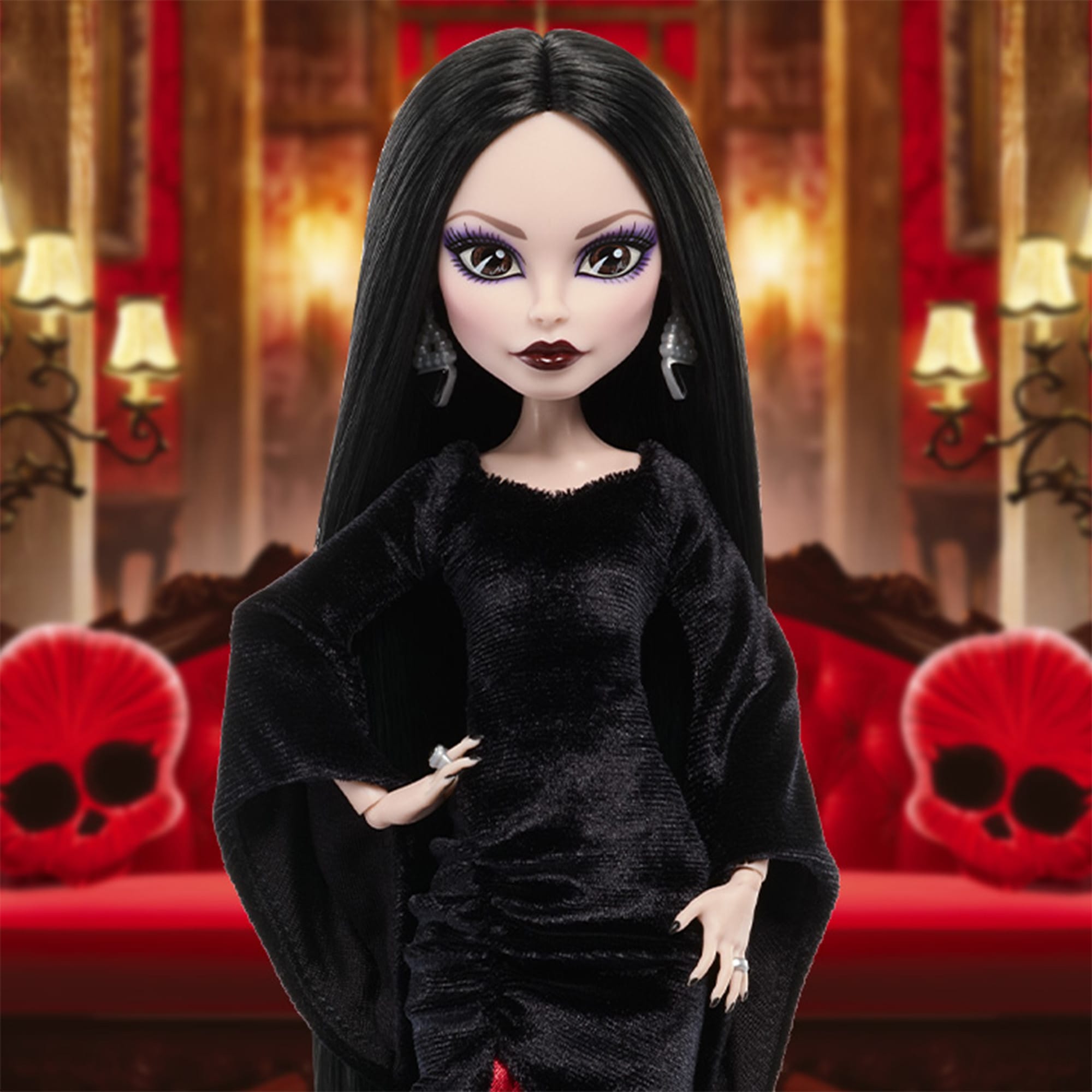 Monster High Wednesday Morticia Addams Skullector Doll
