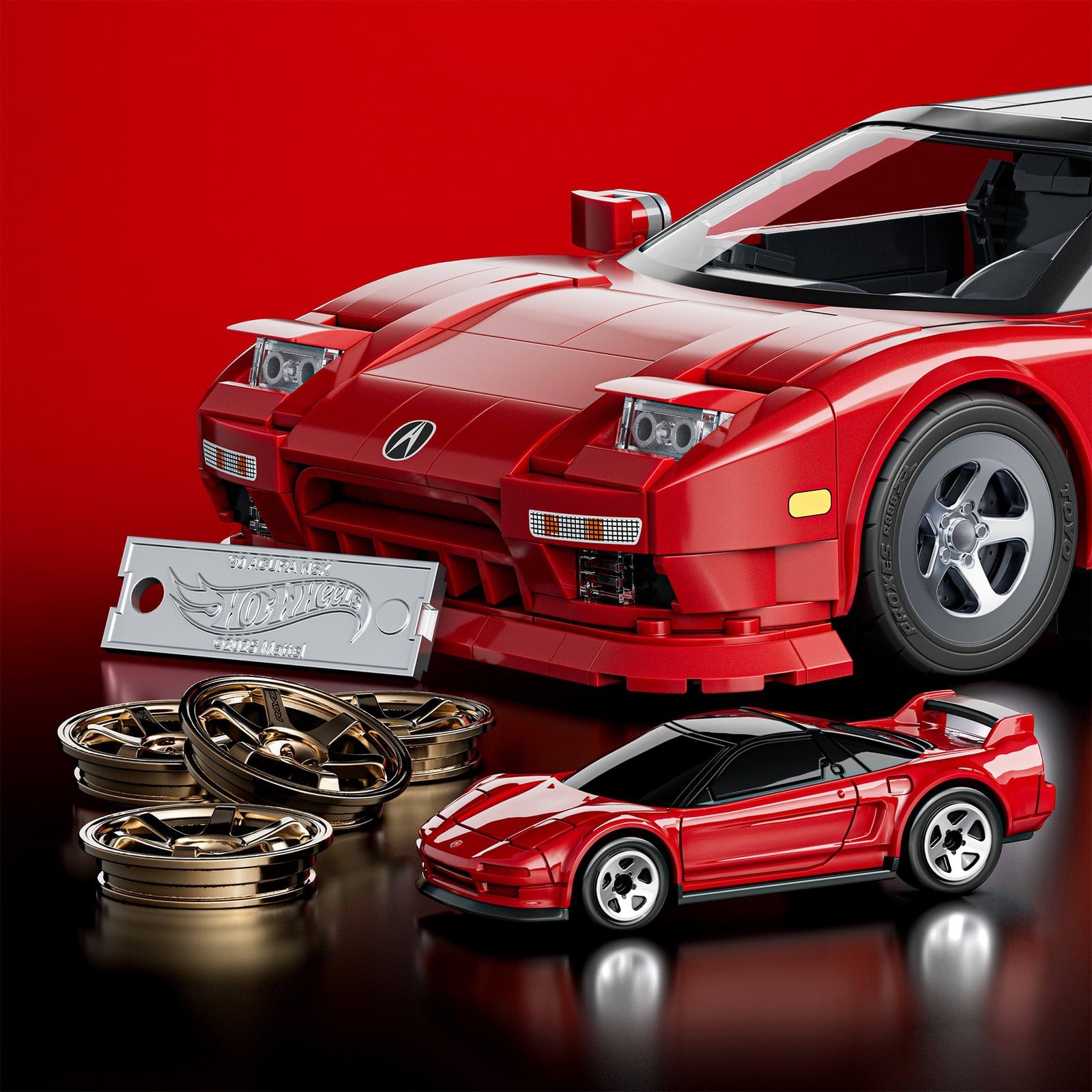 Mattel Brick Shop Hot Wheels ’90 Acura NSX Building Set