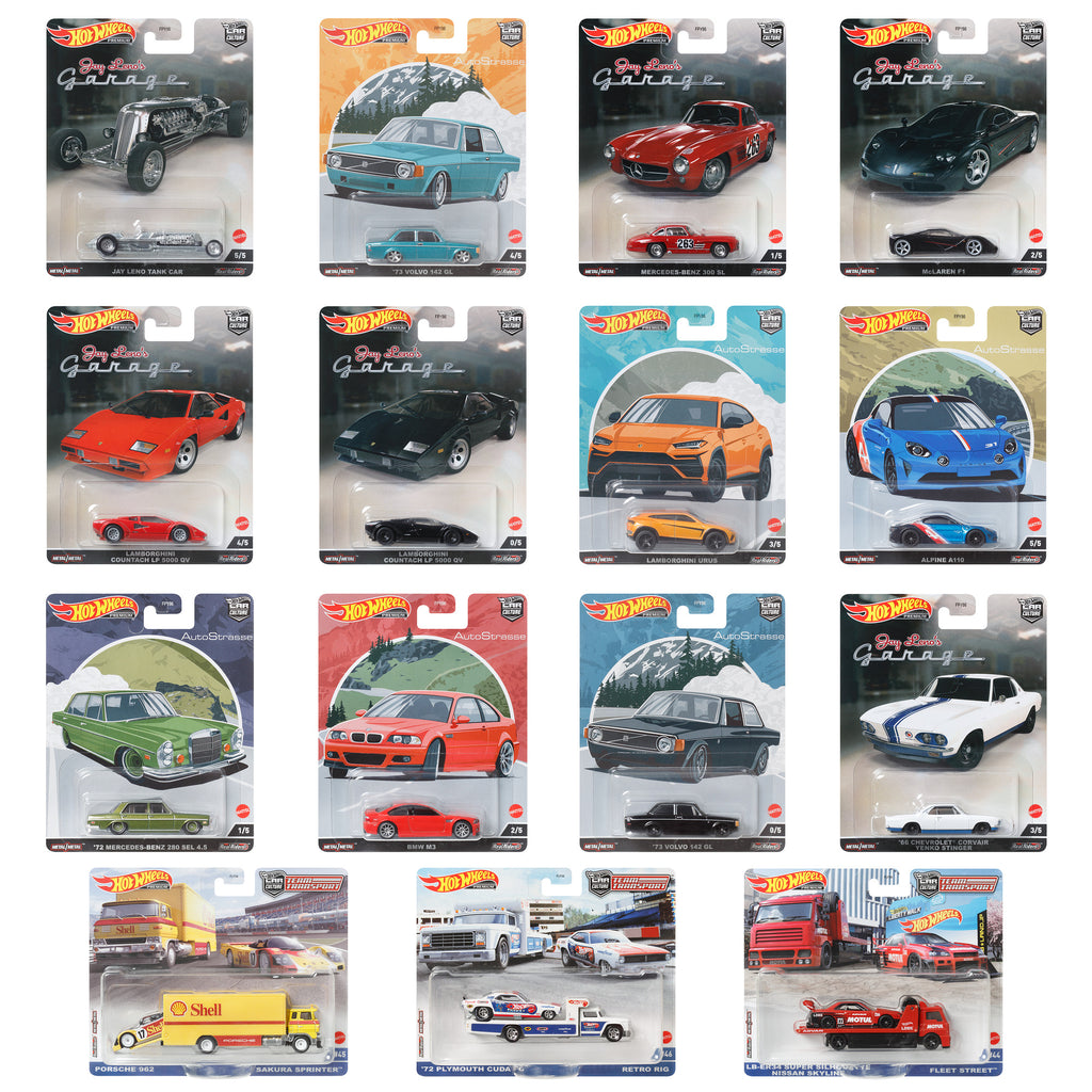 Hot Wheels Car Culture & Team Transport Factory Set (Styles May