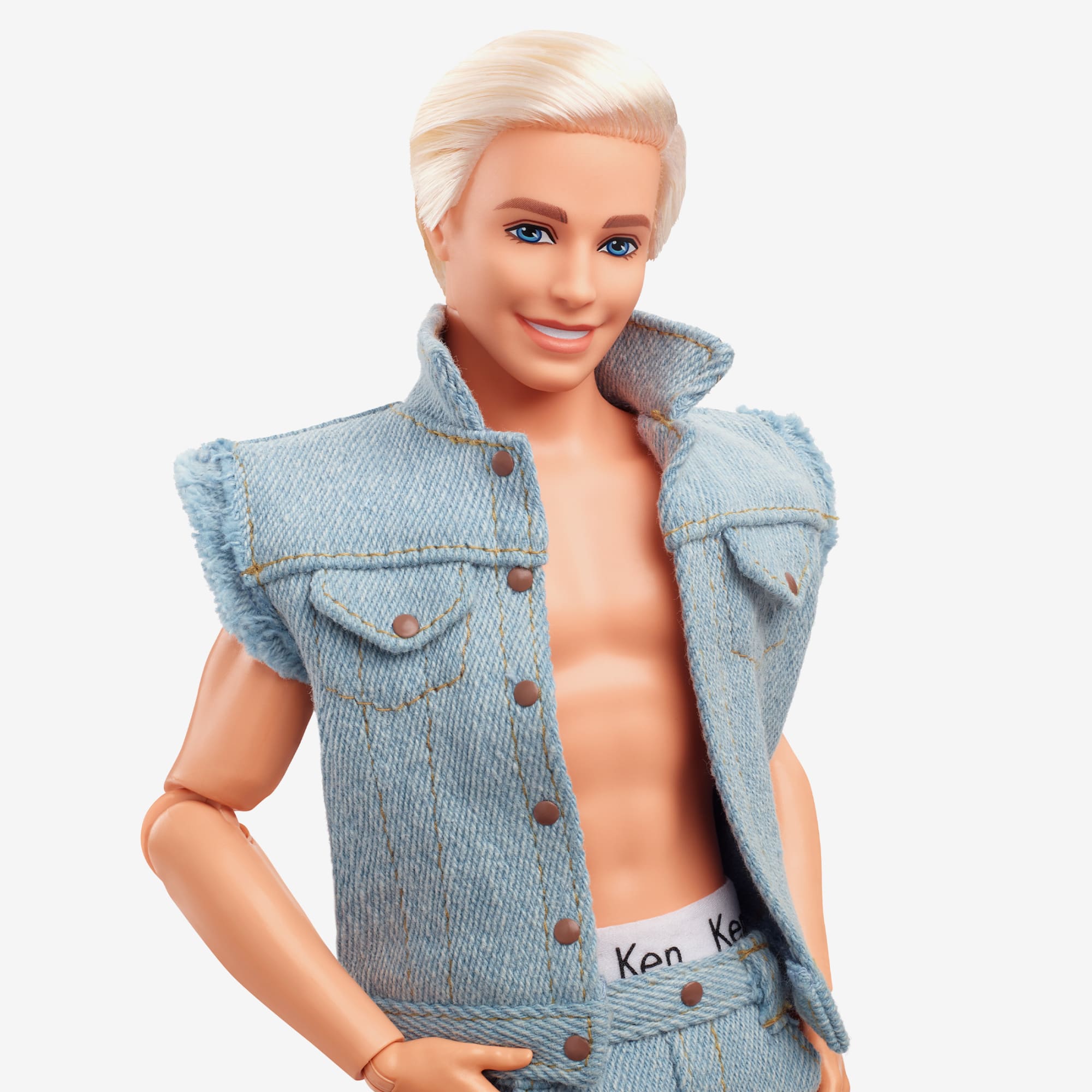 Ken Doll Wearing Denim Matching Set Barbie The Movie Mattel Creations ken-doll-wearing-denim-matching-set-barbie-the-movie-mattel-creations