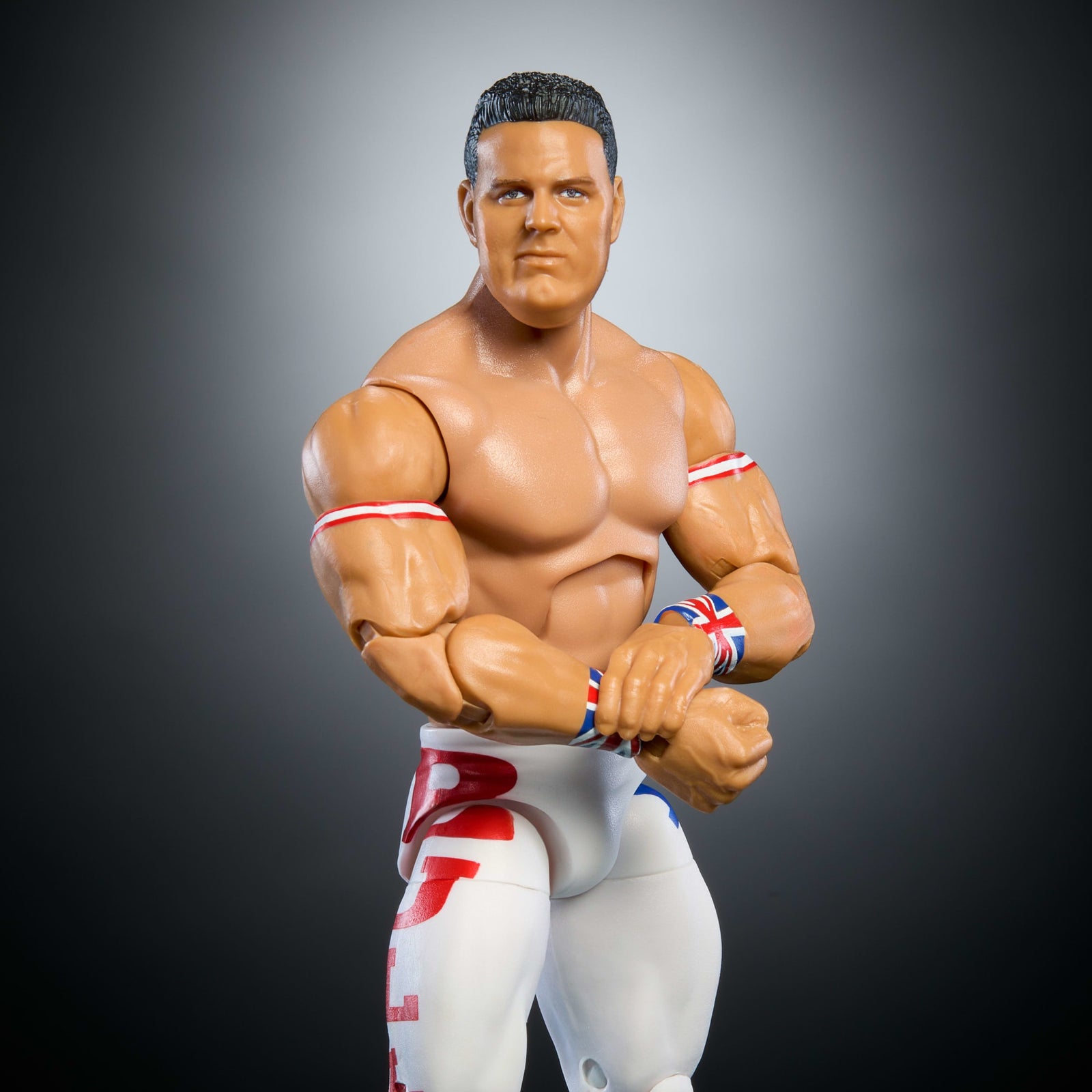 WWE Elite Collection Monday Night War British Bulldog Action Figure & Plus Golga Build-A-Figure Parts