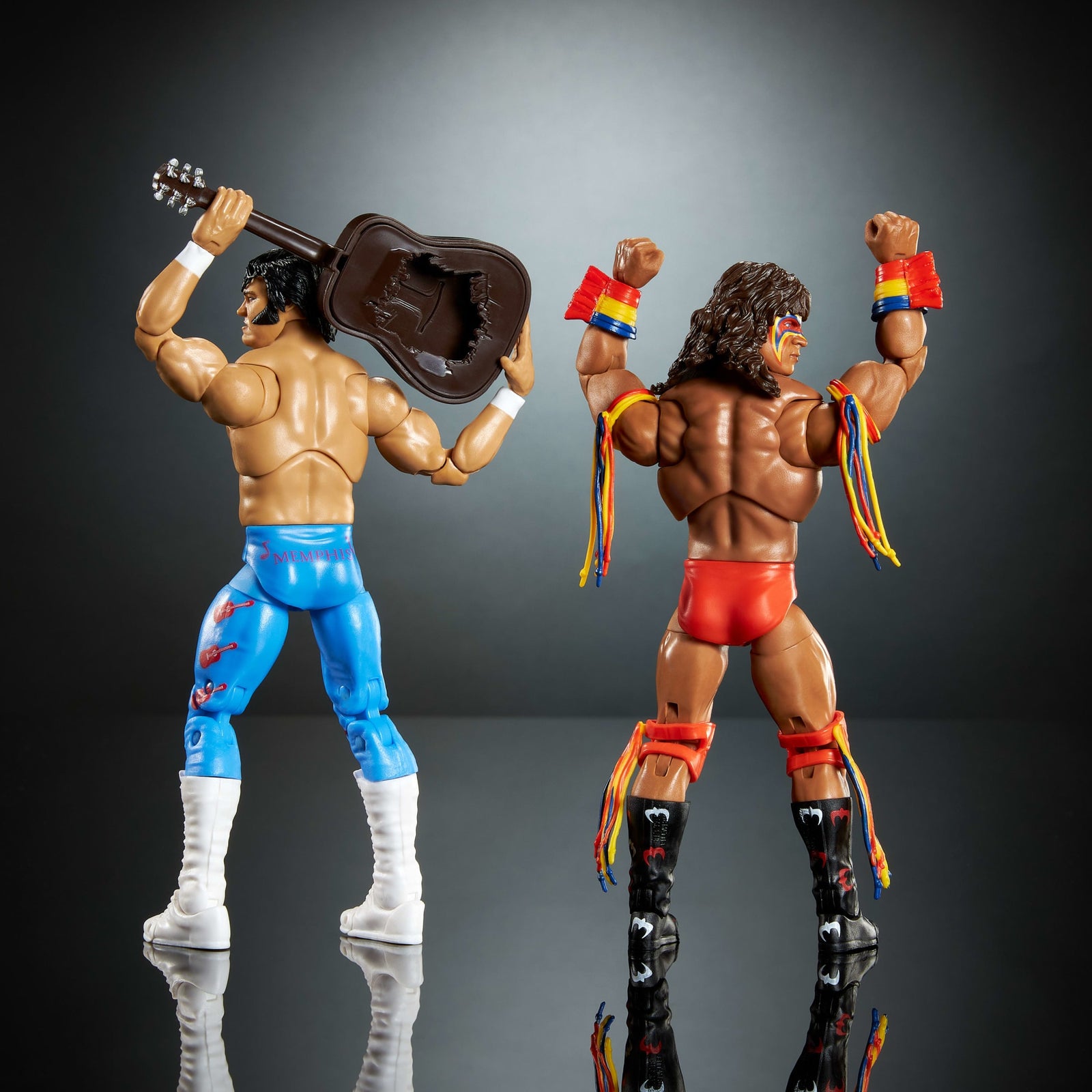 WWE Coliseum Collection Honky Tonk Man & Ultimate Warrior Ultimate Edition Figures