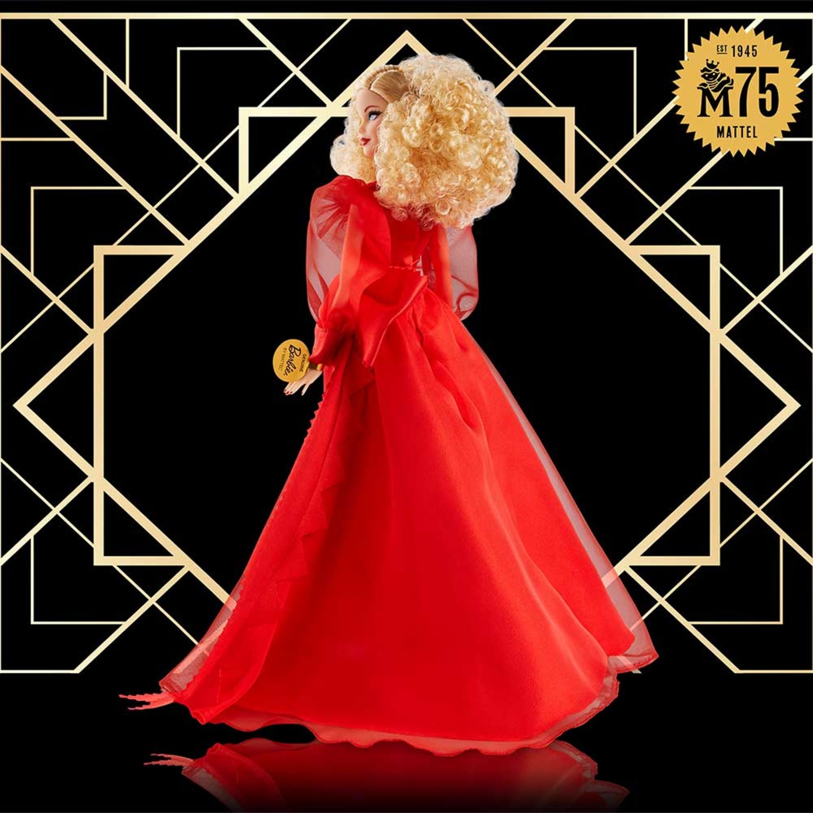 Barbie Collector Mattel 75th Anniversary Doll (12-in Blonde) in Red Gown