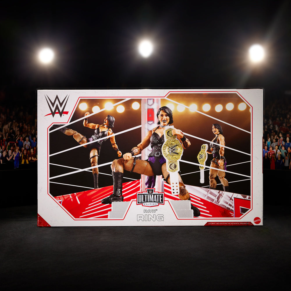 WWE Ultimate Edition RAW Ring and WWE Superstar Rhea Ripley Figure