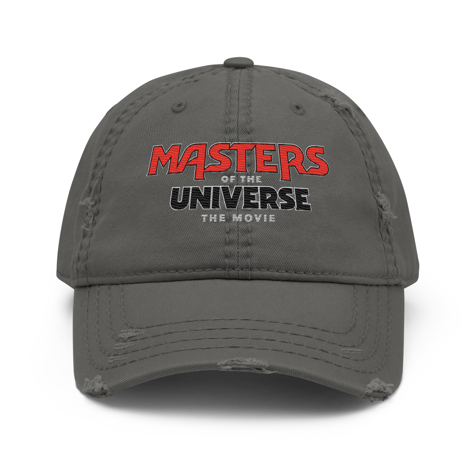 Masters of the Universe The Movie Logo Grey Dad Hat