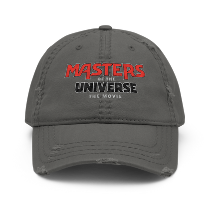Masters of the Universe The Movie Logo Grey Dad Hat