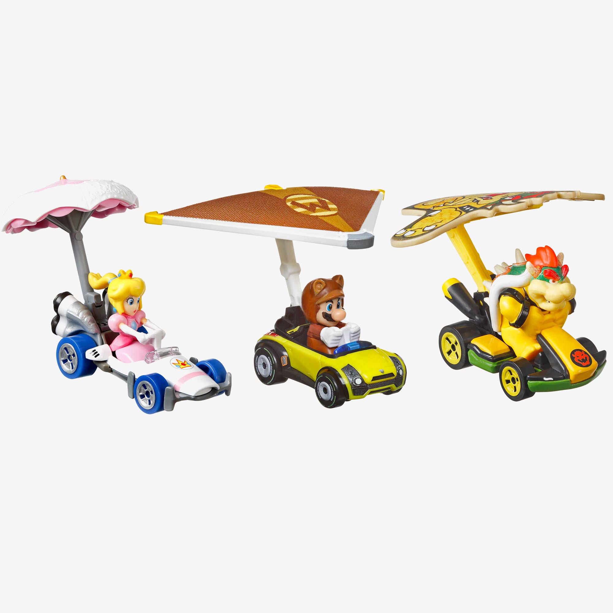 Hot Wheels MARIOKART Vehicle Glider Set of 3