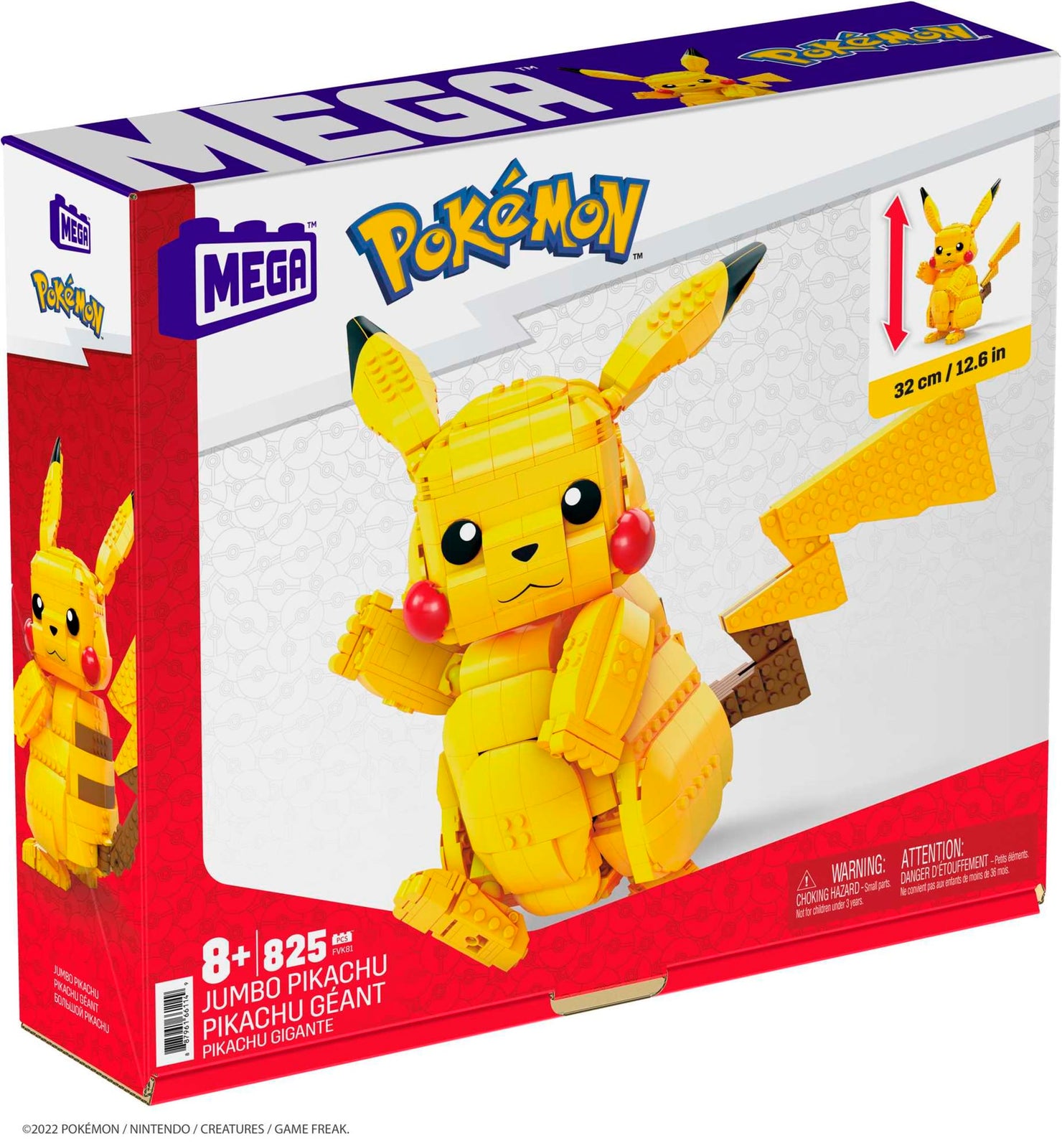 Mega Pokémon Action Figure Building Toys, Fire-Type Trainer Team With 105 Pieces