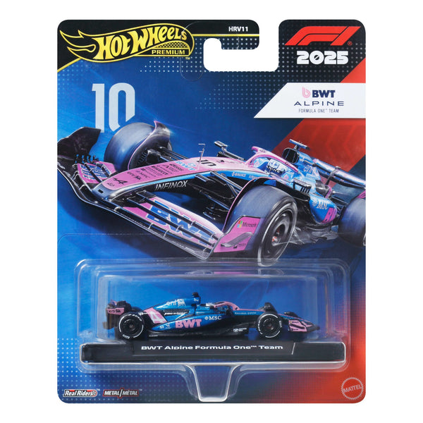 Hot Wheels Premium BWT Alpine 2025 Formula 1® Team #10 | Mattel
