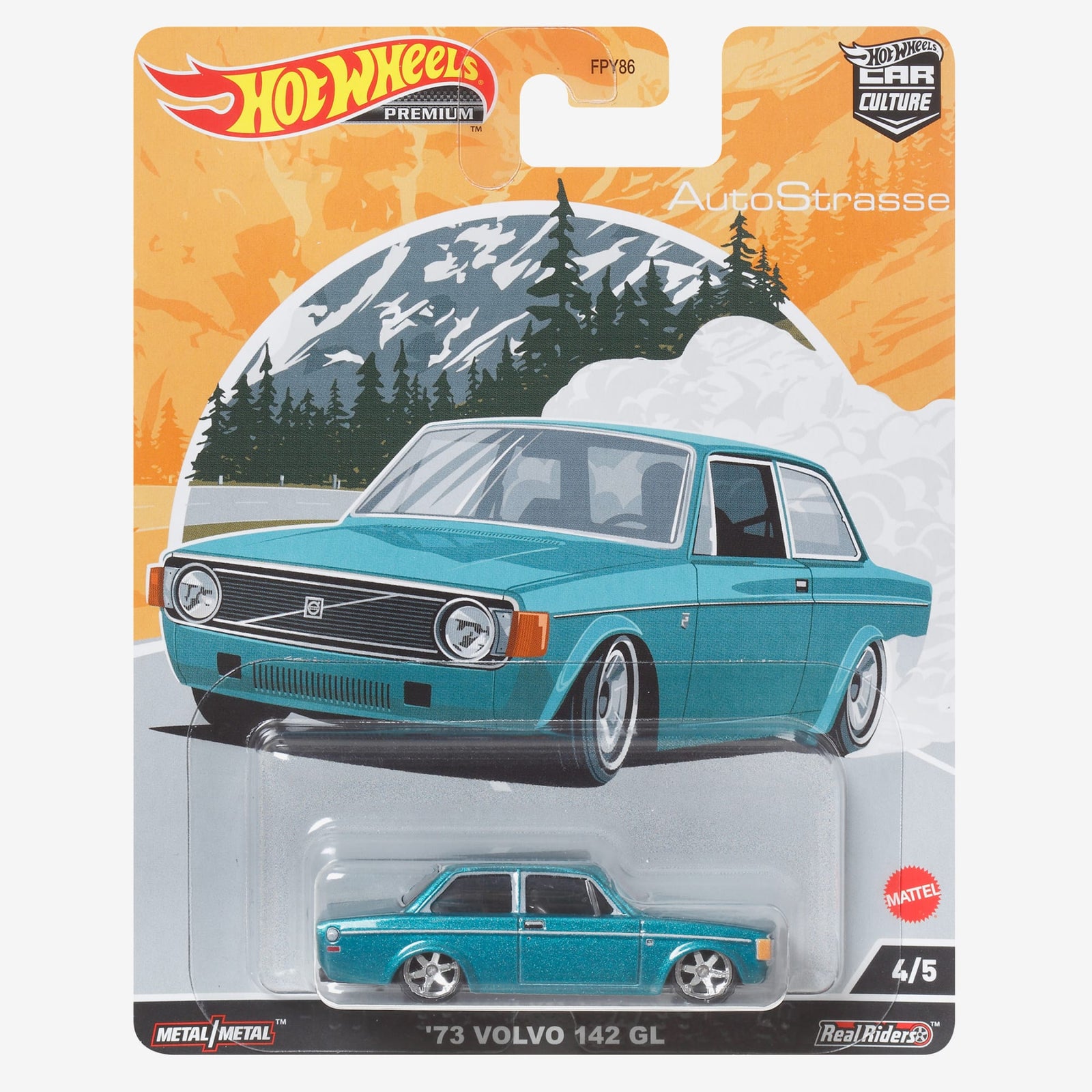 Hot Wheels Car Culture Circuit Legends Vehicles ’74 Volvo 142 GL