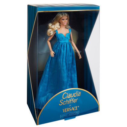 Claudia Schiffer Supermodel Barbie Doll in Versace Gown | Mattel Creations