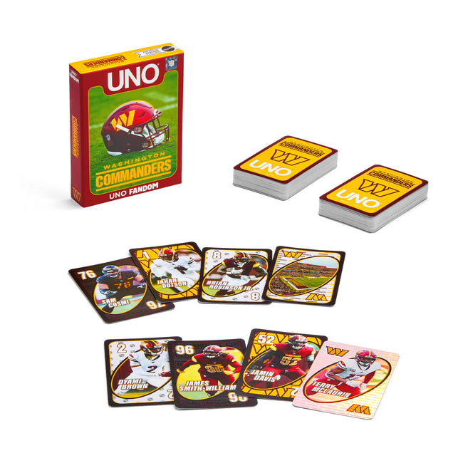 UNO Fandom NFL Washington Commanders Game Deck