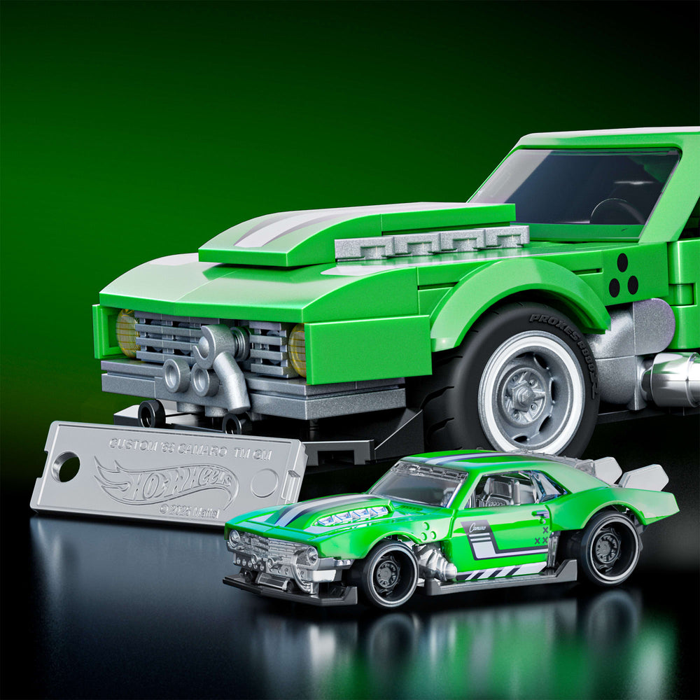 Mattel Brick Shop Hot Wheels Custom ’68 Camaro Building Set | Mattel ...