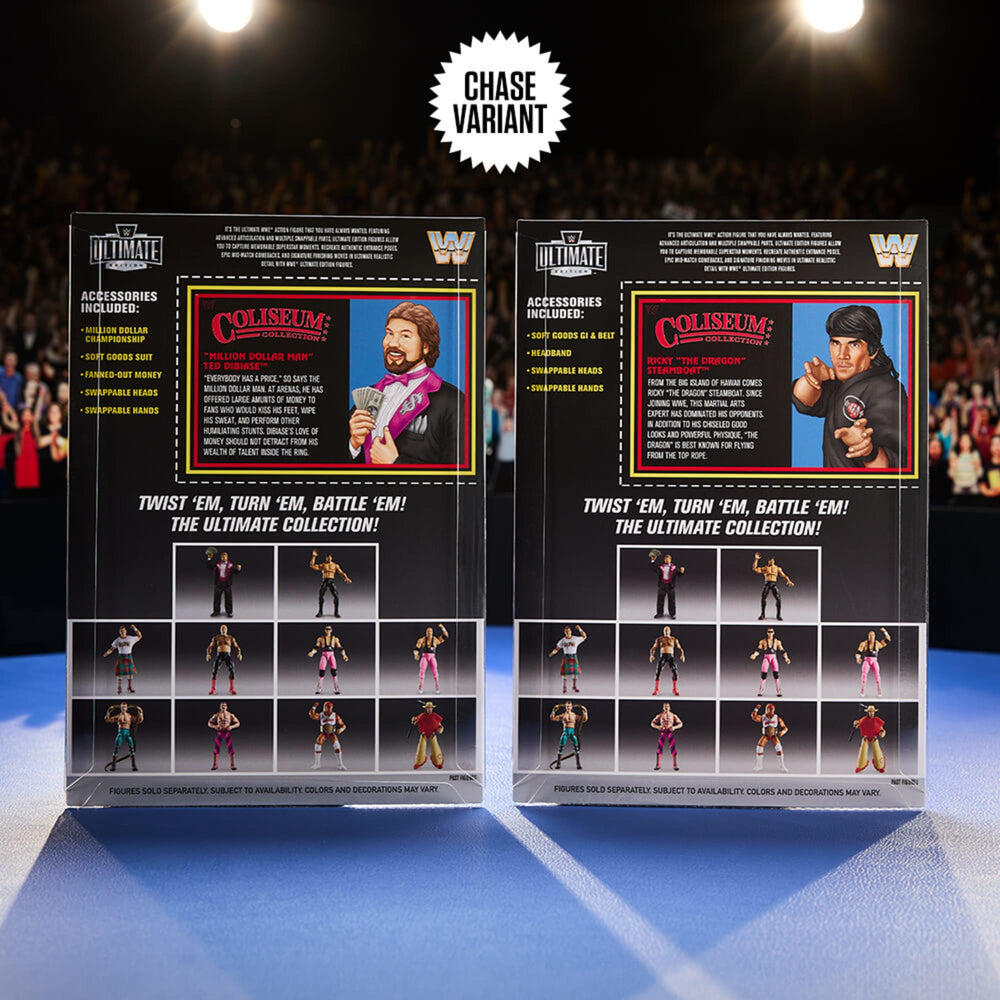 WWE Ultimate Edition Coliseum Collection “Million Dollar Man” Ted DiBiase and Ricky “The Dragon” Steamboat 2-Pack