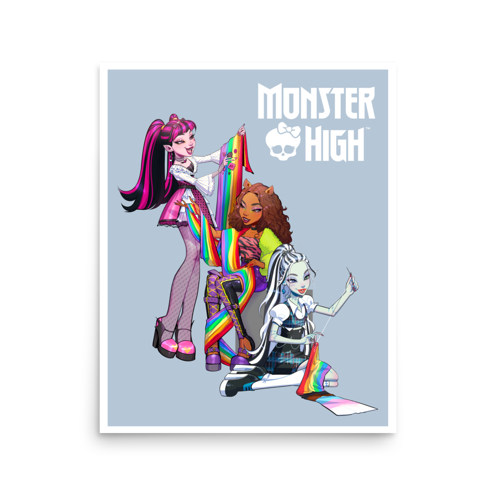 Monster High Pride Flag Poster (Lou Choquette)