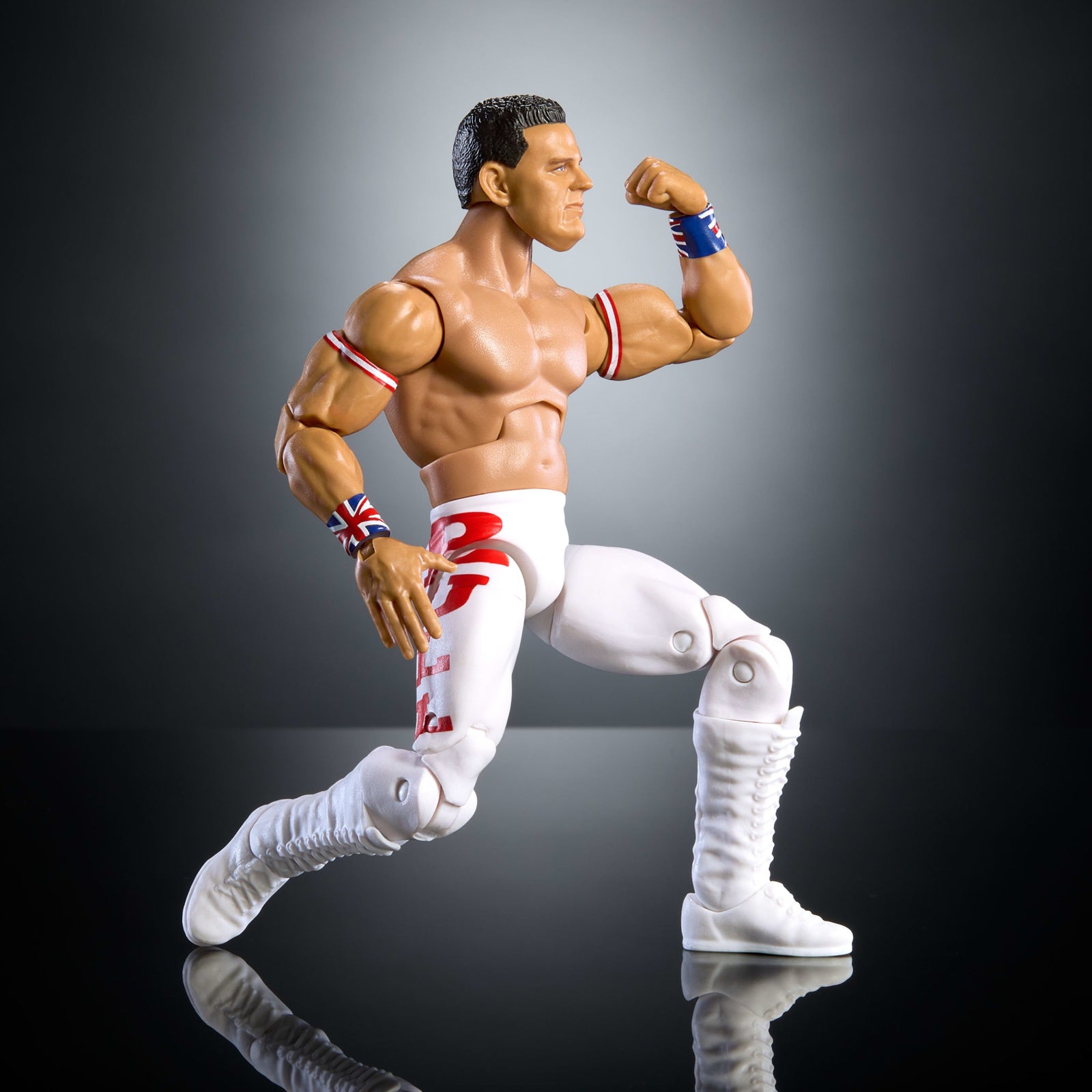 WWE Elite Collection Monday Night War British Bulldog Action Figure & Plus Golga Build-A-Figure Parts