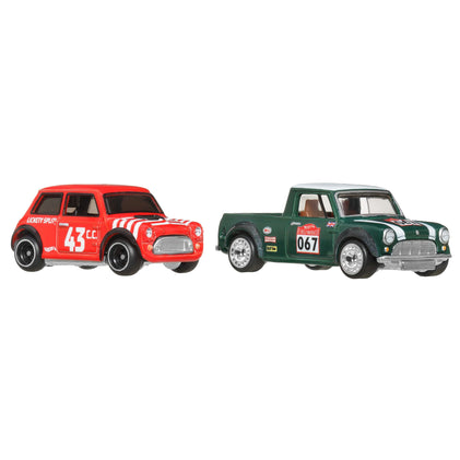 Hot Wheels Premium Car Culture 2-Pack - Morris Mini & '67 Austin Mini Pickup