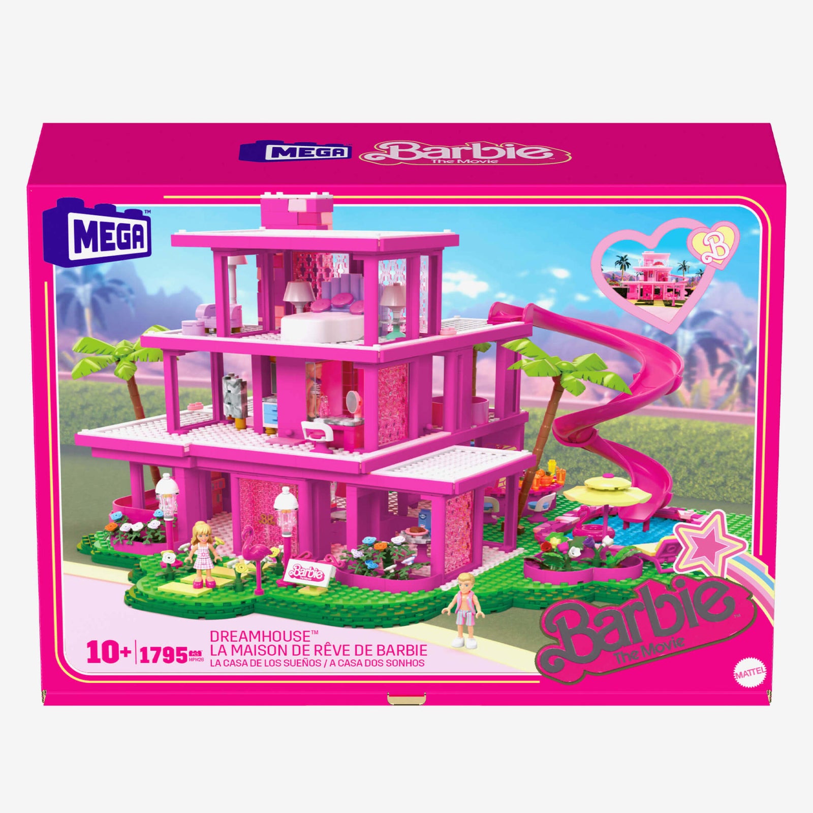 MEGA Barbie The Movie Replica DreamHouse Building Kit