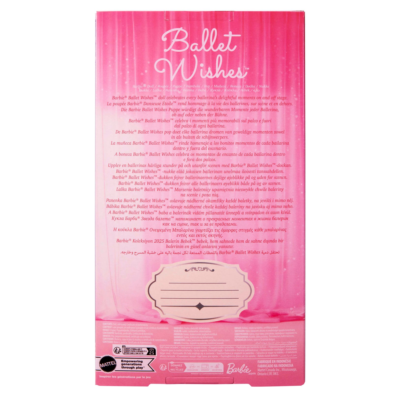 Ballet Wishes Barbie Doll
