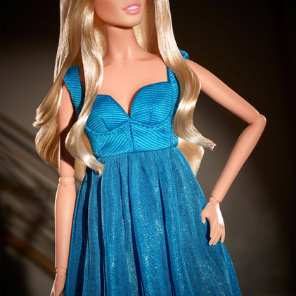 Claudia Schiffer Supermodel Barbie Doll in Versace Gown | Mattel Creations