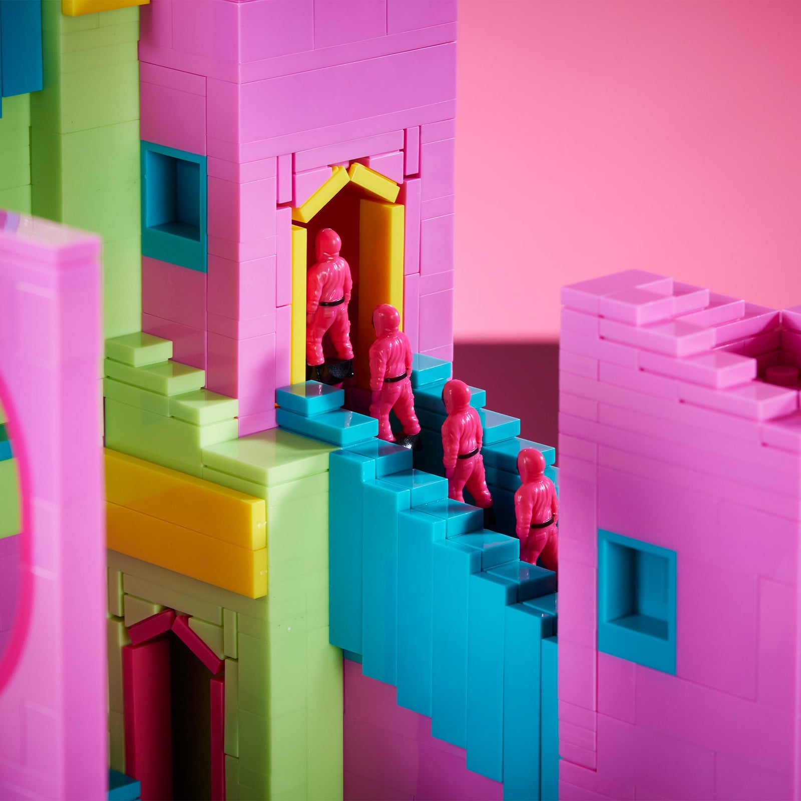 MEGA Squid Game Staircase Collector Building Set