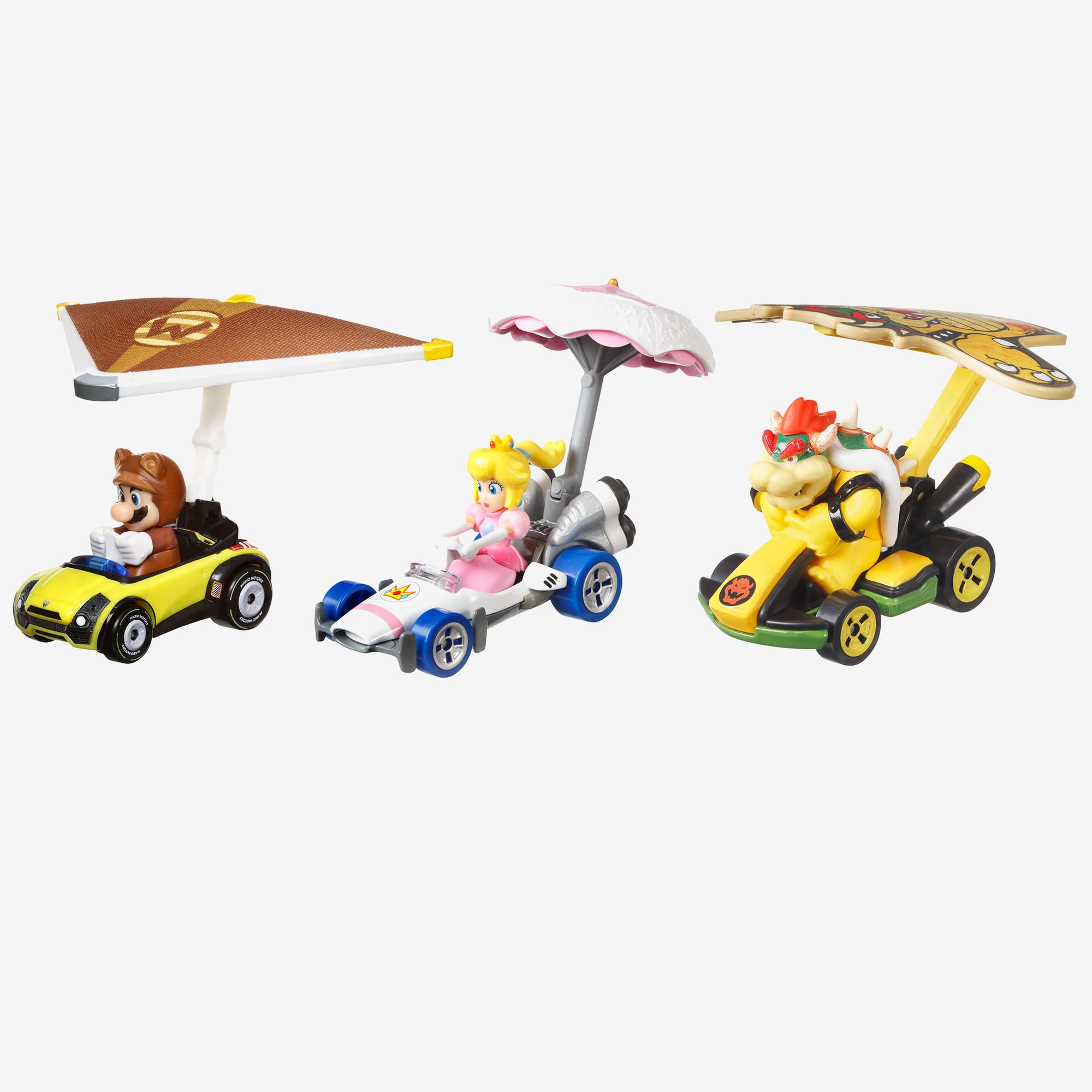 Hot Wheels MARIOKART Vehicle + Glider, Set of 3