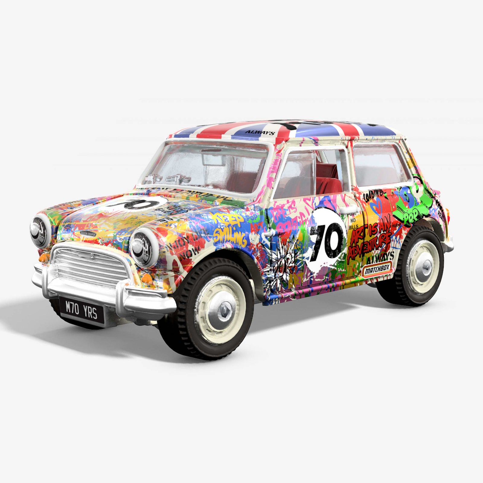 Matchbox x Mr Brainwash 1964 Austin Mini Cooper S