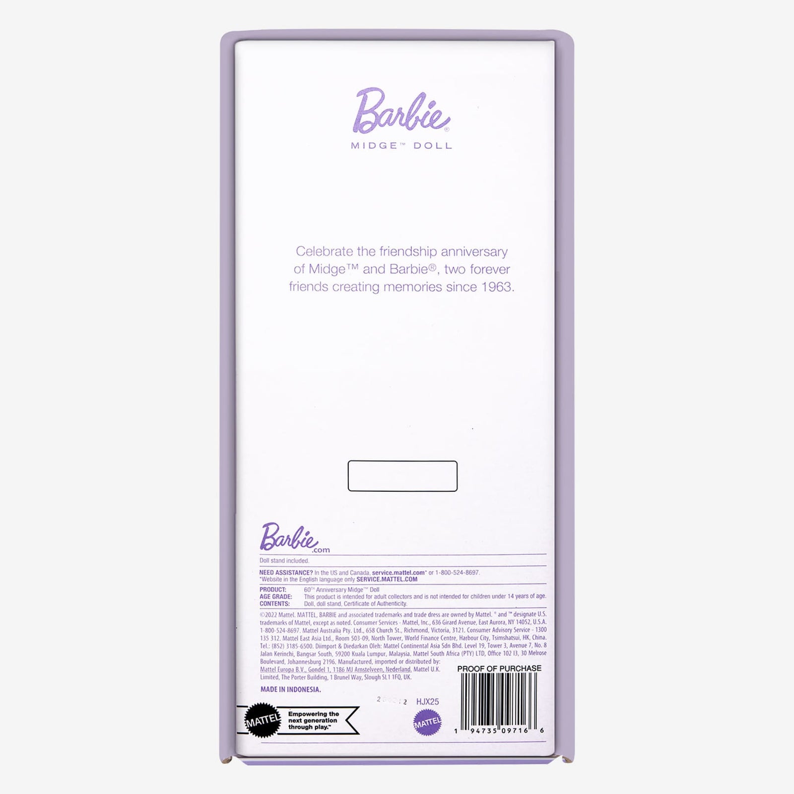 60th Anniversary Midge Vintage Reproduction Doll