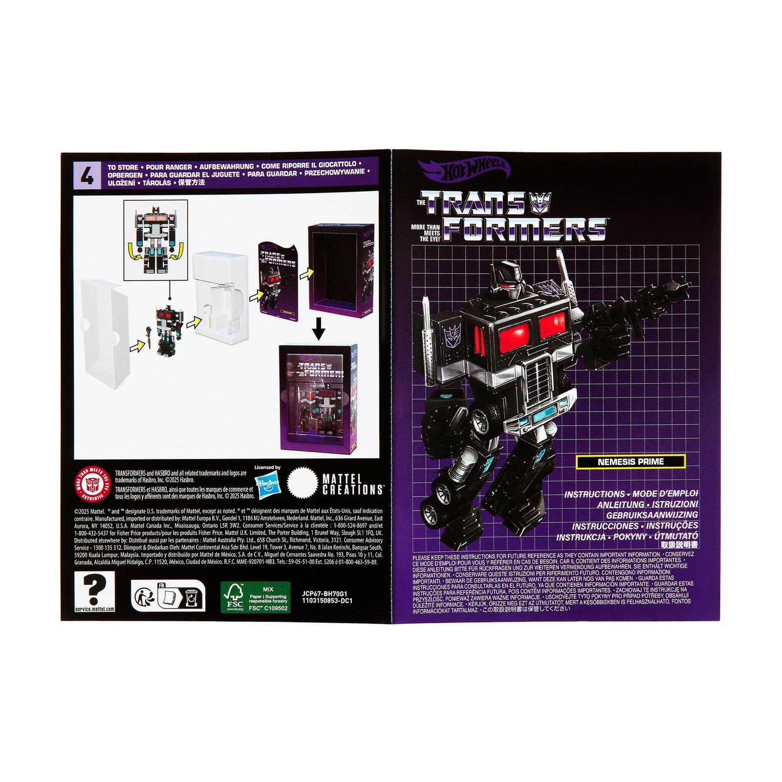 Hot Wheels Transformers Nemesis Prime