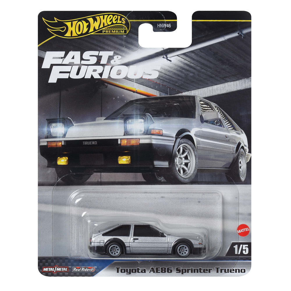 Hot Wheels Premium Fast & Furious Car Toyota AE86 Sprinter Trueno
