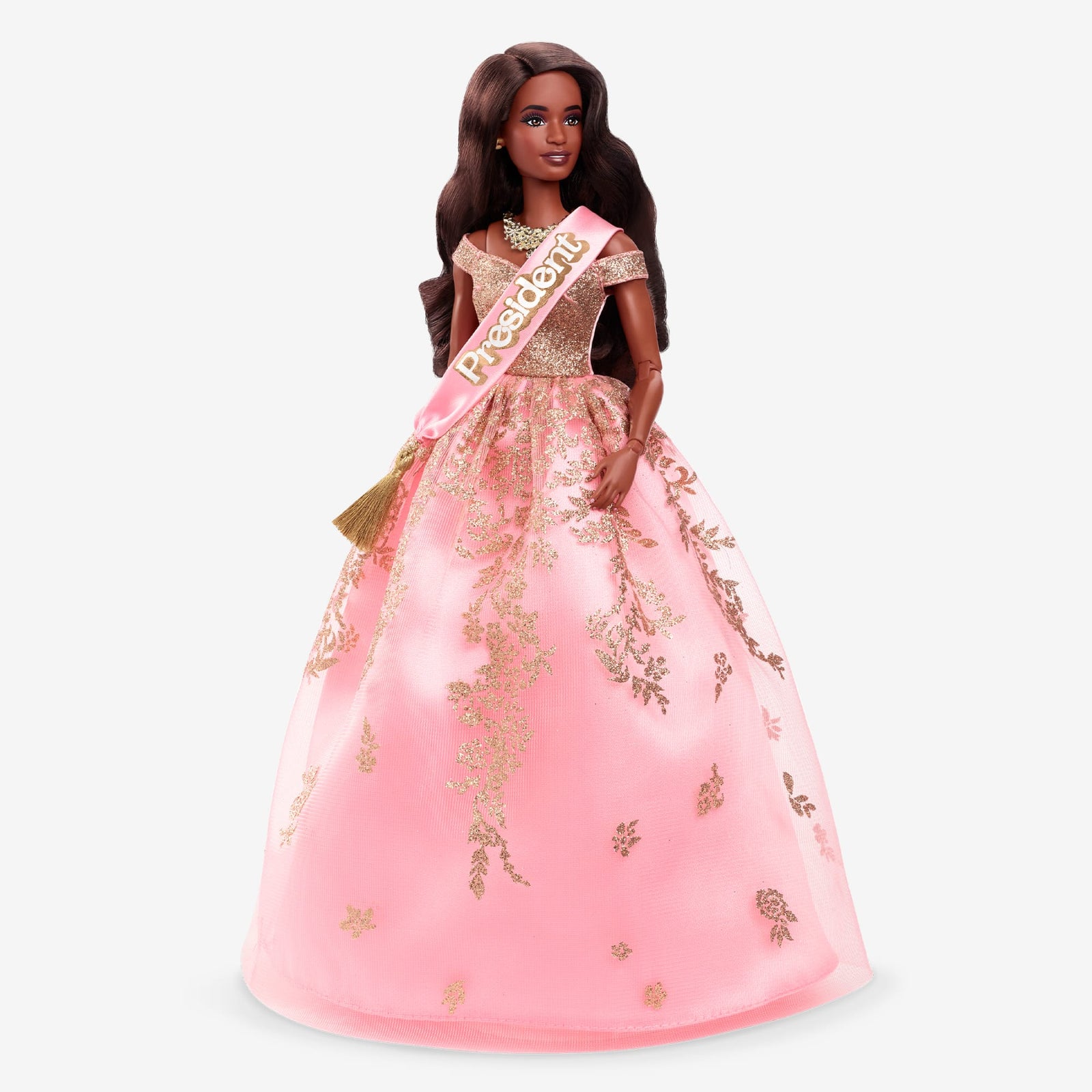 President Barbie in Pink and Gold Dress – Barbie The Movie