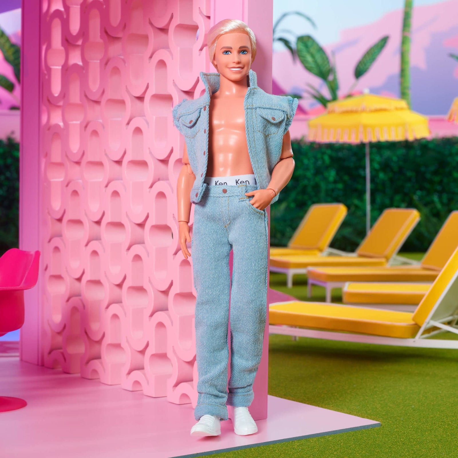 Ken Doll Wearing Denim Matching Set – Barbie The Movie