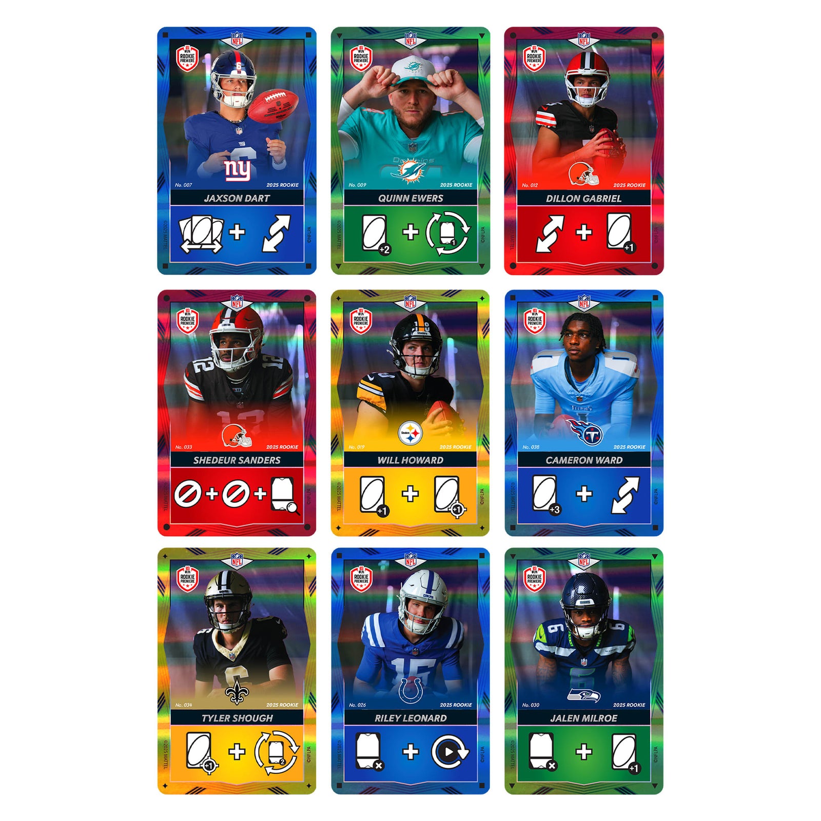 UNO Elite NFL 2025 All-Rookie Starter Pack