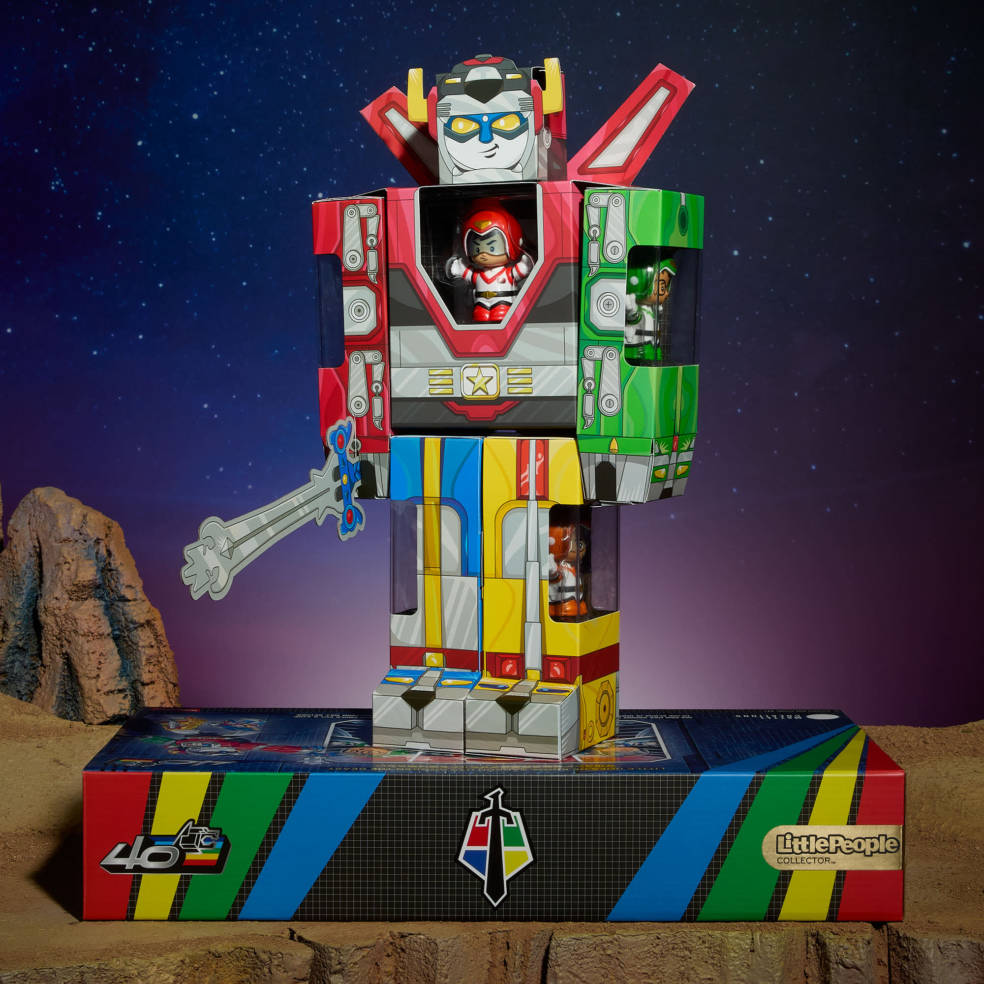 Little People Collector Voltron 40th Anniversary Gold Label Set