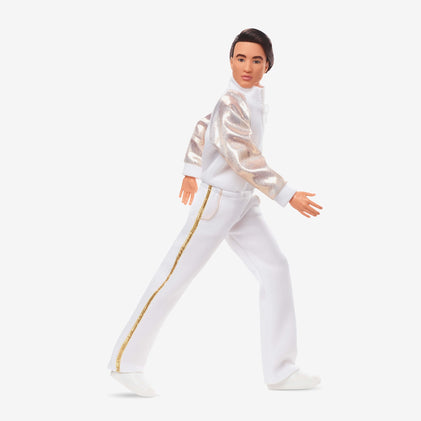 Ken Doll In White and Gold Tracksuit – Barbie The Movie