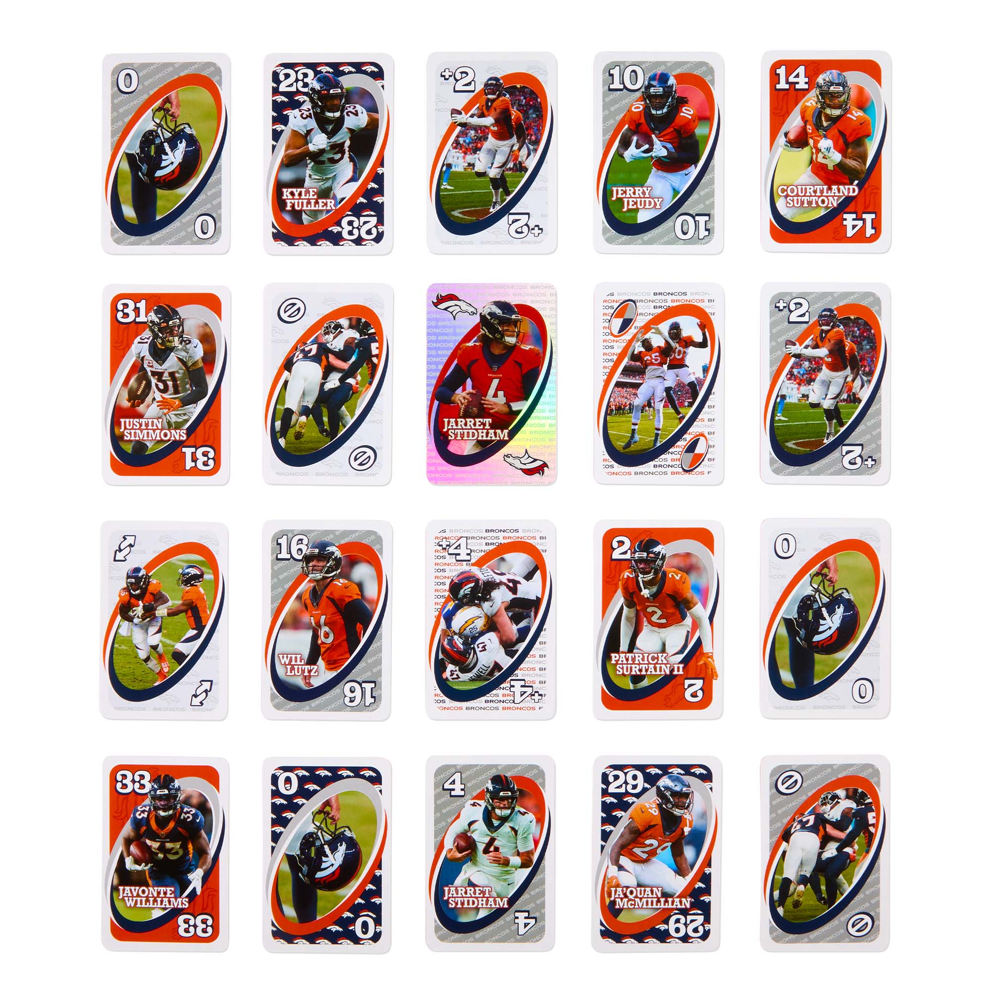 UNO Fandom NFL Denver Broncos Game Deck