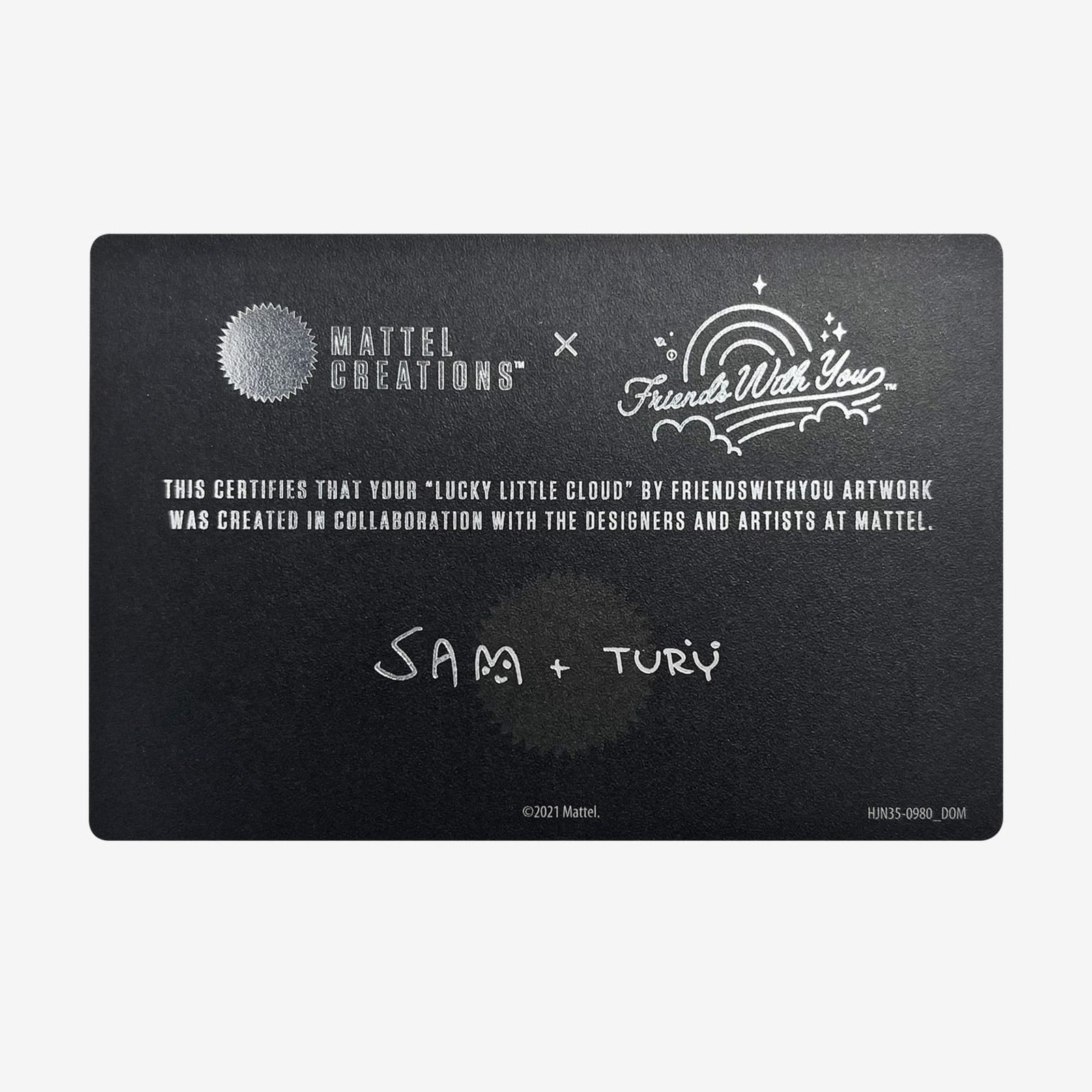 FriendsWithYou Lucky Little Cloud Magic 8 Ball Gold Amulet