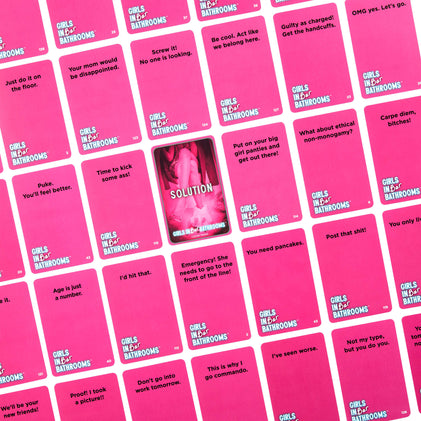 Girls in Bar Bathrooms Adult Party Game