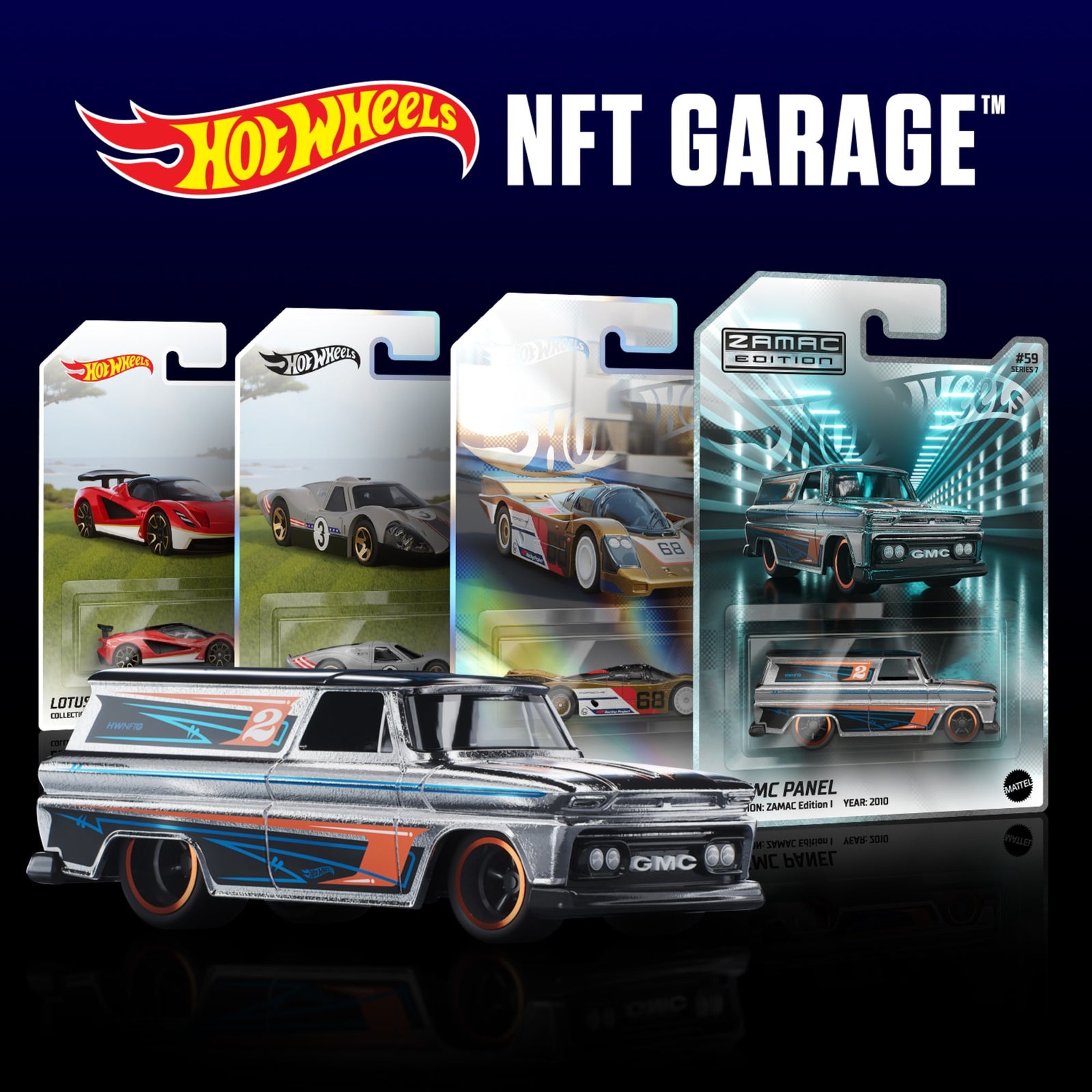 Hot Wheels NFT Garage Series 7: Premium Pack of 5 Virtual Collectibles