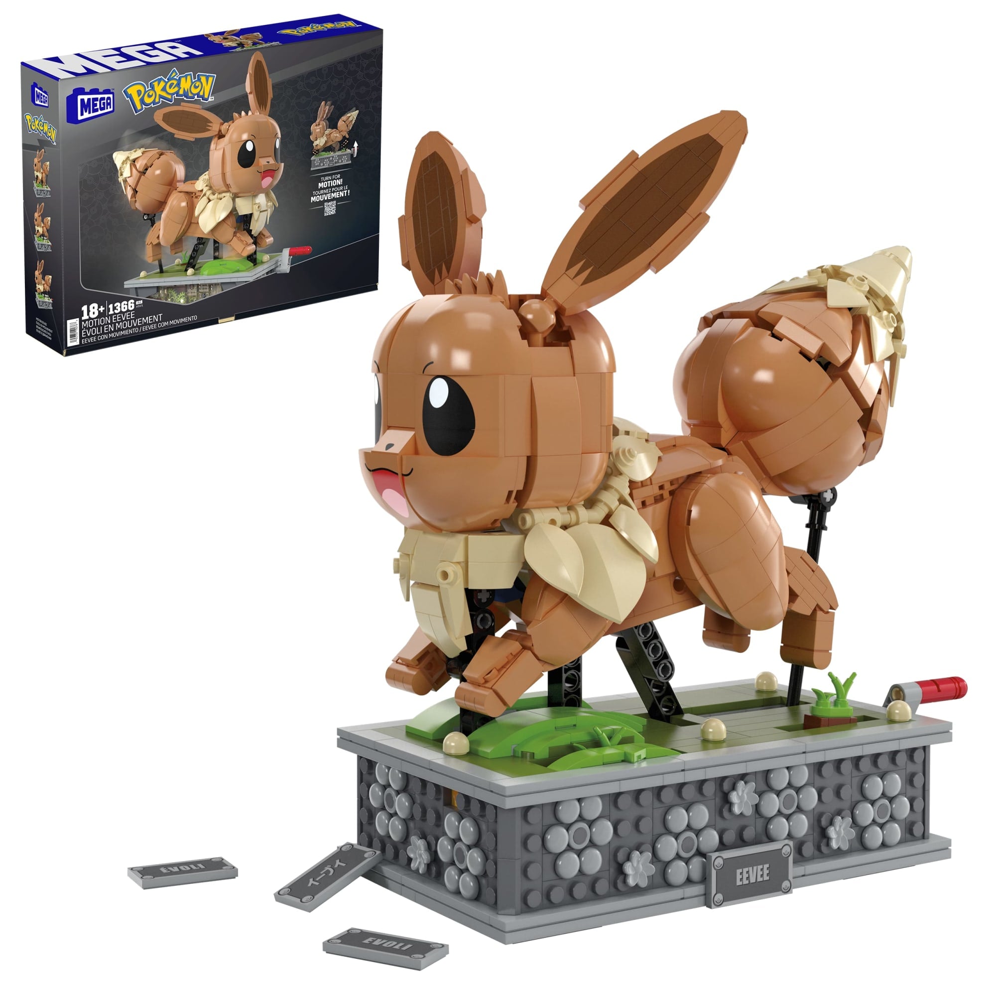 MEGA Pokemon Motion Eevee Building Set Mattel Creations