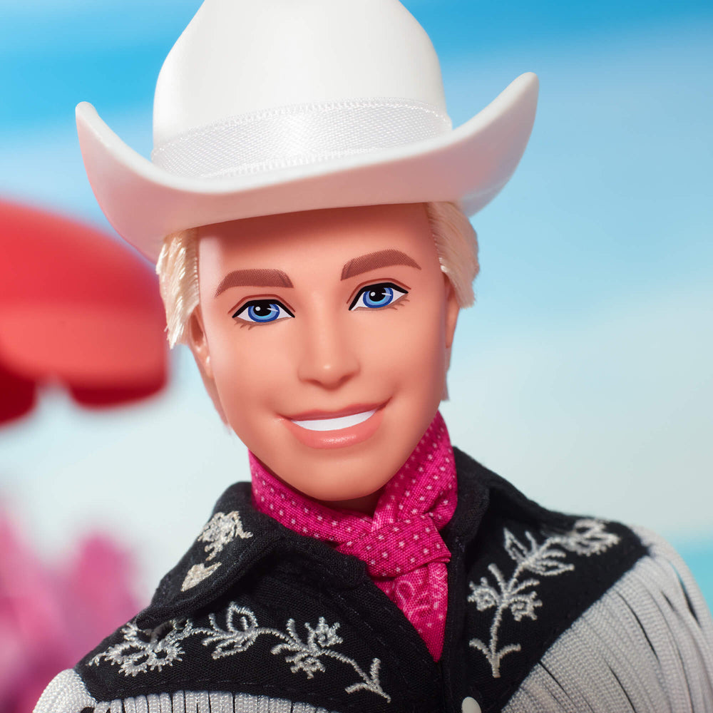 Ken Doll in Black and White Western Outfit – Barbie The Movie