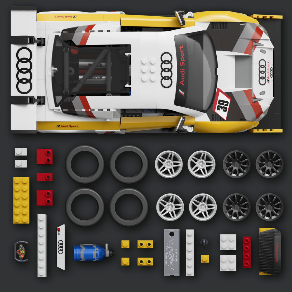 Mattel Brick Shop Hot Wheels 15 Audi R8 LMS Building Toy Kit Mattel mattel-brick-shop-hot-wheels-15-audi-r8-lms-building-toy-kit-mattel