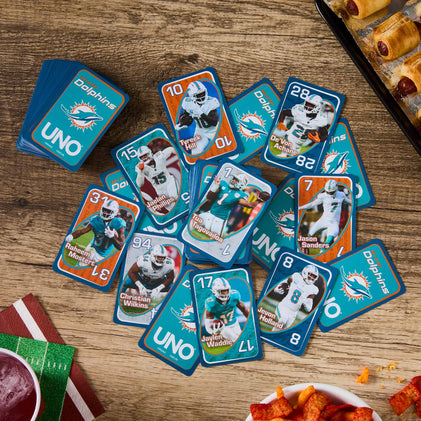 UNO Fandom NFL Miami Dolphins Game Deck