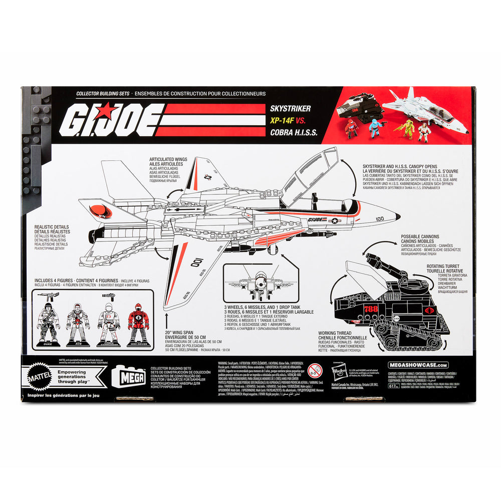 MEGA G.I. JOE Skystriker vs. COBRA H.I.S.S. Building Set