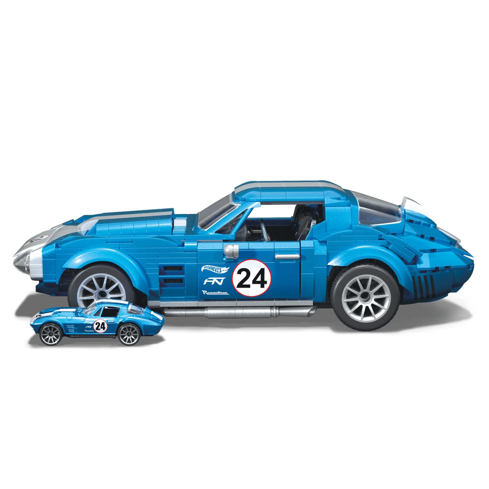 MEGA Hot Wheels '63 Corvette Grand Sport Race Car Building Kit