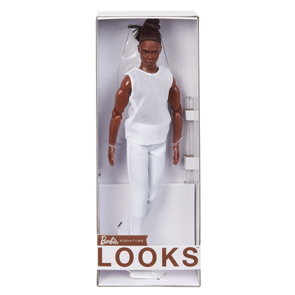 Barbie Looks Ken Doll (Brunette with Braids & Bun Hairstyle)