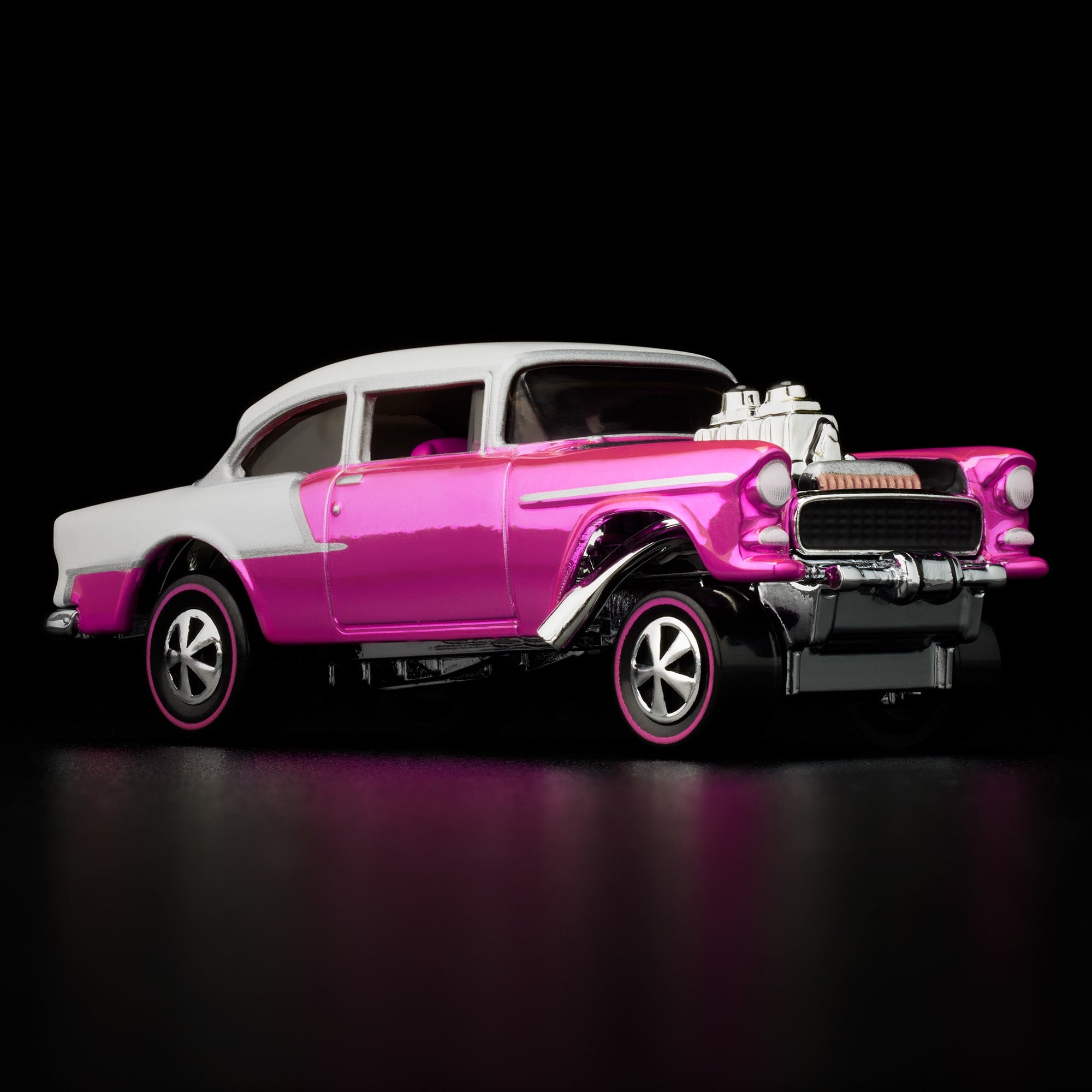 Hot Wheels RLC 2024 '55 Chevy Bel Air Gasser Pink Spectraflame